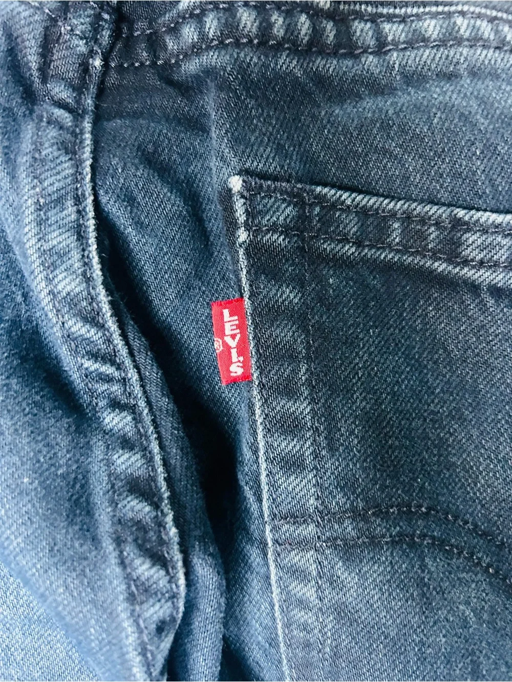 Men's Classic Straight Jeans in Dark Blue Big E